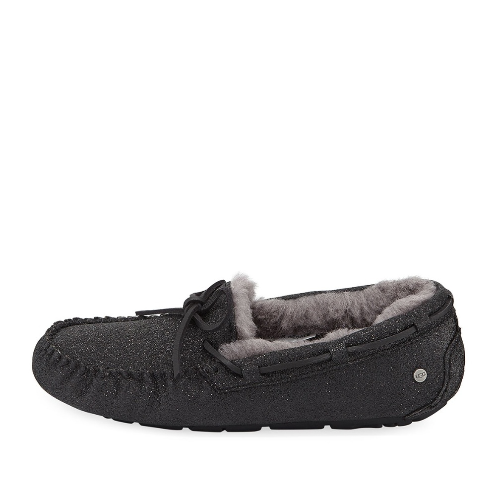 UGG Dakota Sparkle Black Glitter Slippers - Picture 4 of 8